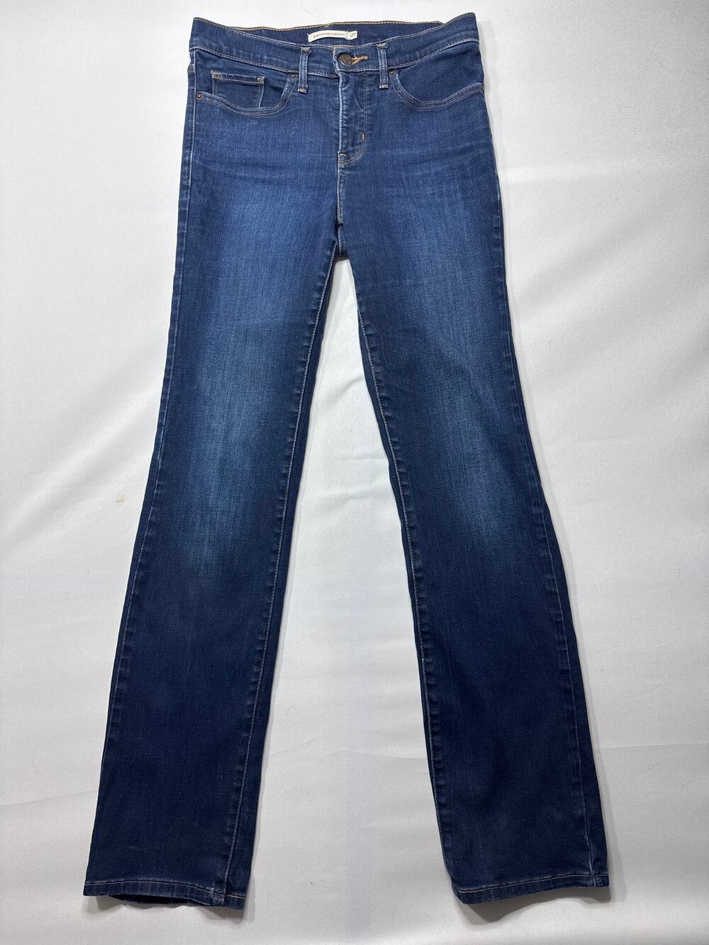 Levi's 314 Women's Shaping Straight Leg‎ Blue Jeans - Size 27x32 (28x31.5)